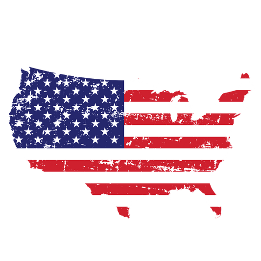 Distressed USA Map
