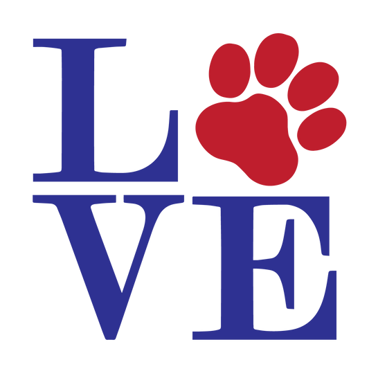LOVE (Square w-Paw)